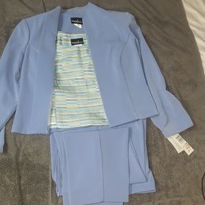 Positive Attitude 3-piece Periwinkle Pant Suit